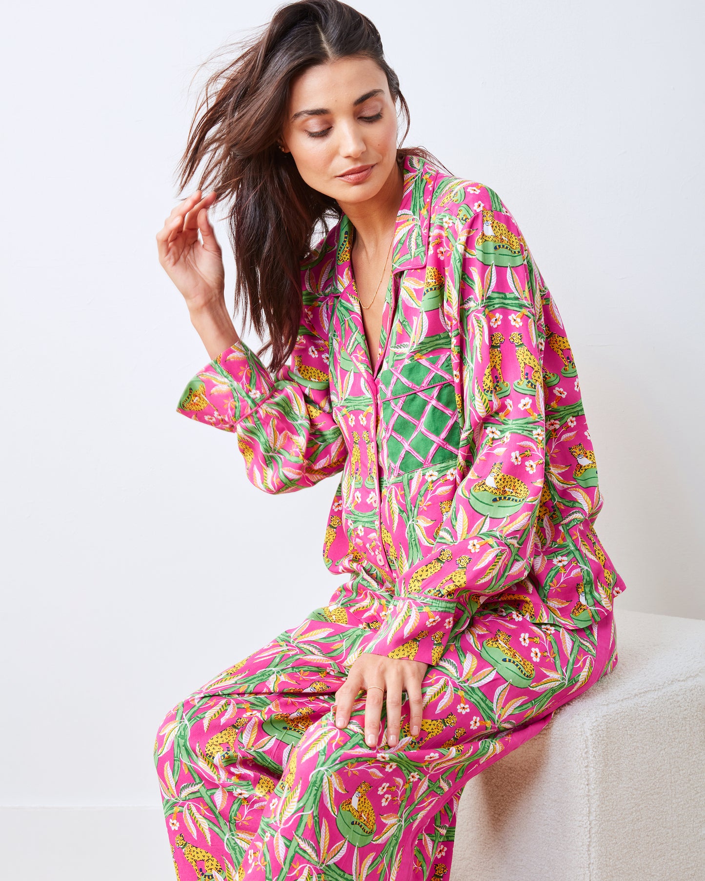 Royal Cheetah - Eco Satin Rittenhouse Set - Pink Palace - Printfresh