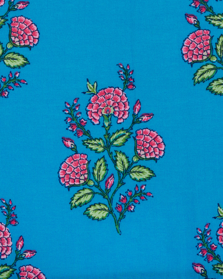 Salt Air Flowers - Terrace Set - Summer Blue - Printfresh
