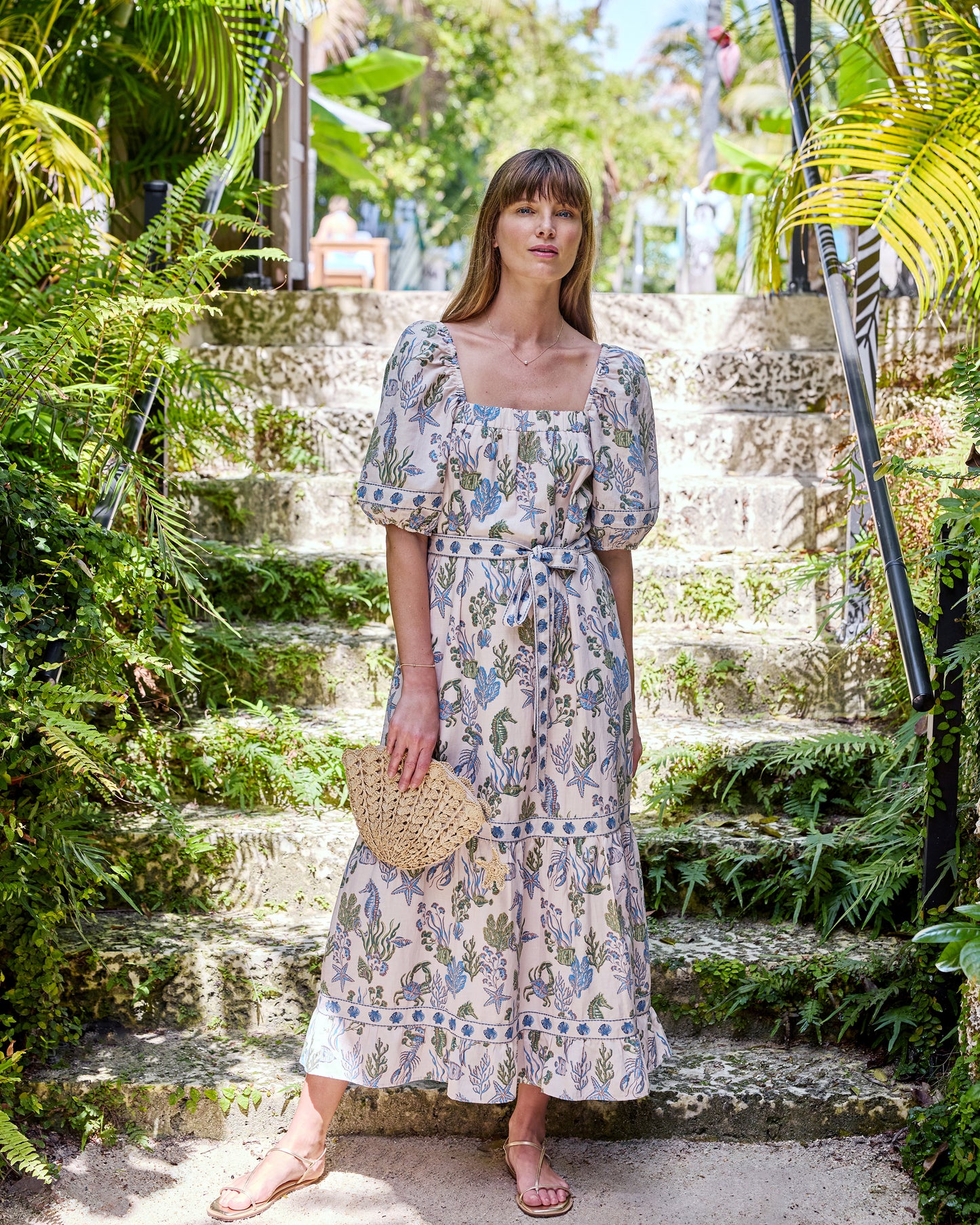 Saltwater Serenity - Collins Dress - Sand