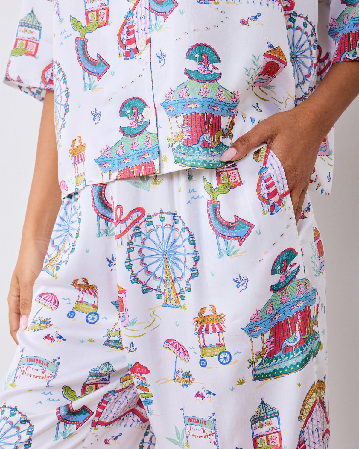Seaside Rides - Eco Satin Wildest Dreams Set - Cloud - Printfresh