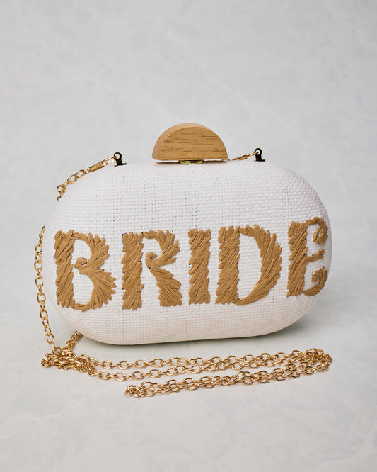 White - Bride Clutch - Shiraleah
