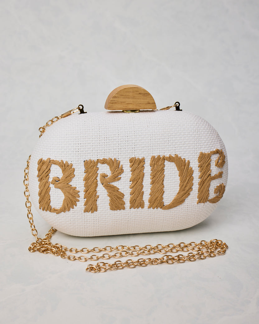 White - Bride Clutch - Shiraleah