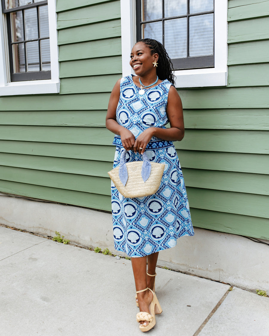 Tide & Tile - Riviera Set - Seashell Blue - Printfresh