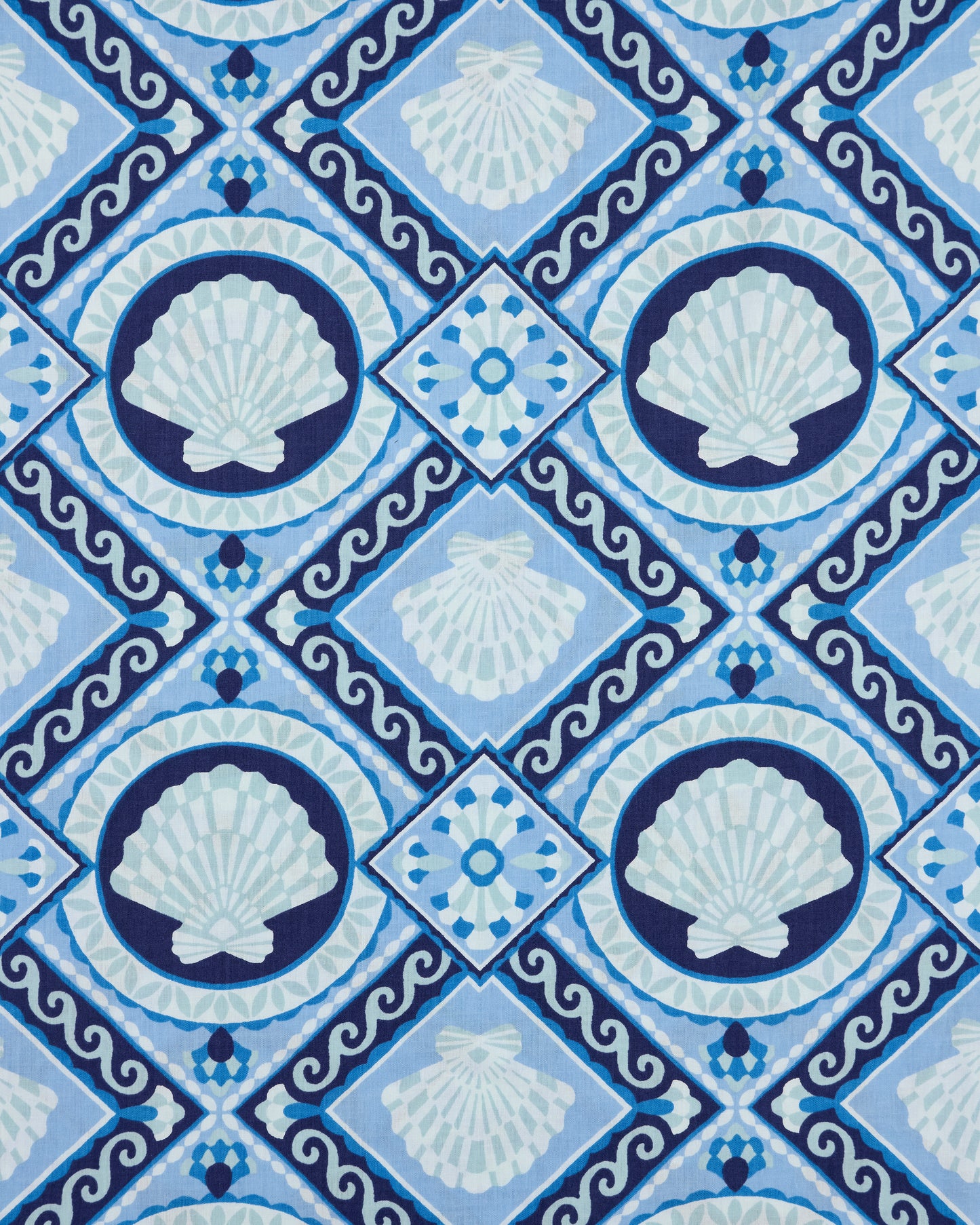 Tide & Tile - Frida Dress - Seashell Blue - Printfresh