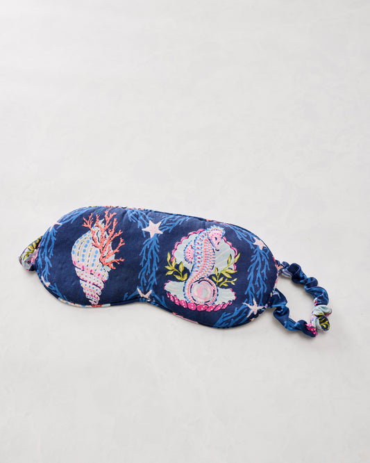 Underwater Enchantment - Eco Satin Eyemask - Navy - Printfresh