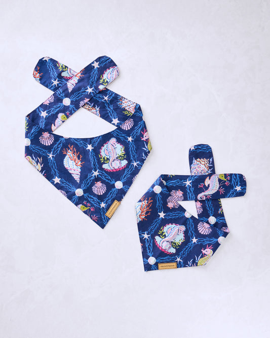 Underwater Enchantment - Pet Bandana - Navy - Printfresh