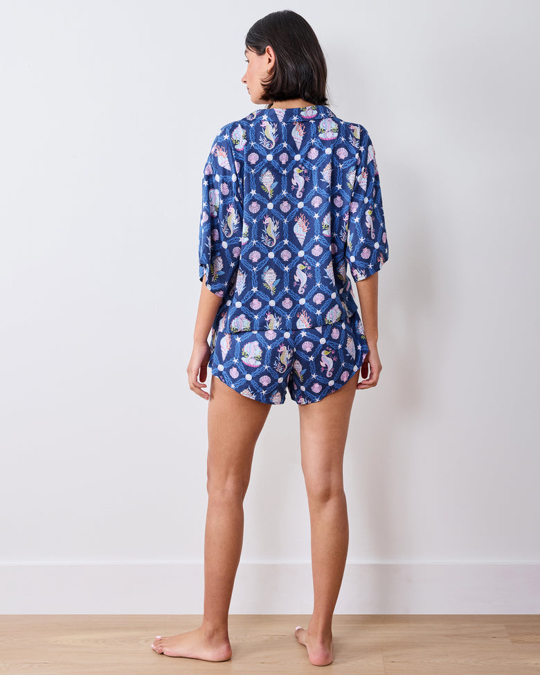 Underwater Enchantment - Eco Satin Sweet Dreams Set - Navy - Printfresh