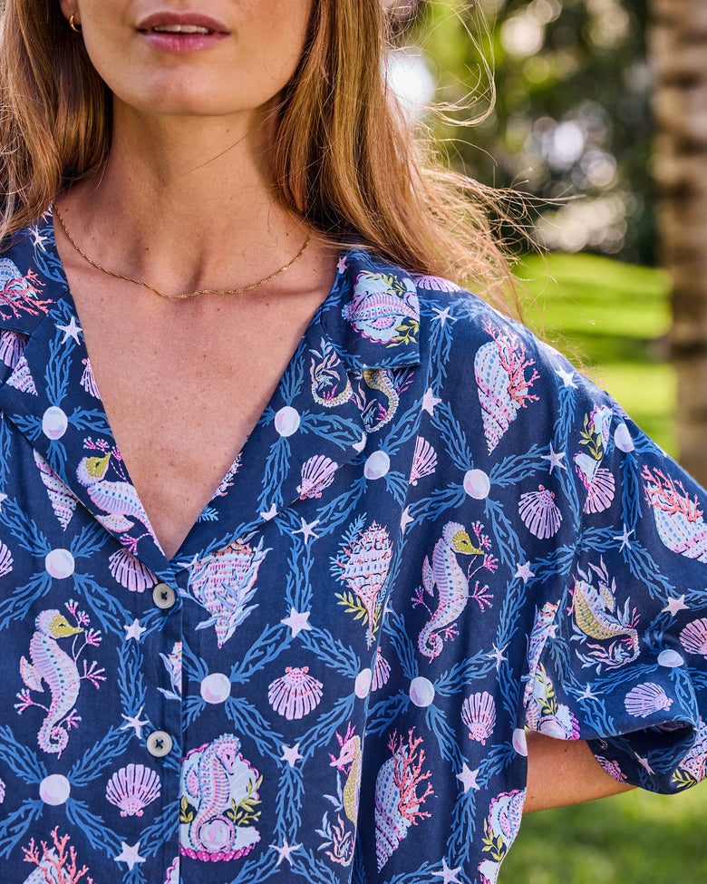 Underwater Enchantment - Eco Satin Sweet Dreams Set - Navy - Printfresh