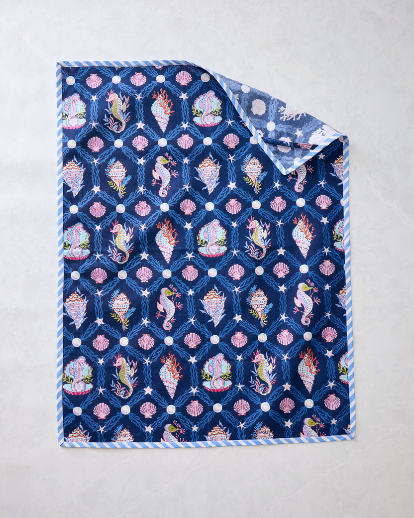 Underwater Enchantment - Tea Towels Set of 2 - Navy - Printfresh