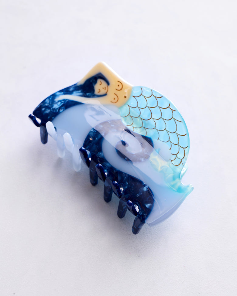 Blue - Mermaid Claw Clip - Lisa Junius - Printfresh