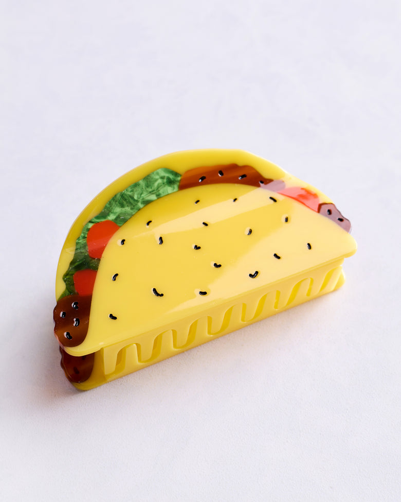 Yellow - Large Taco Hair Clip - Jenny Lemons - Printfresh