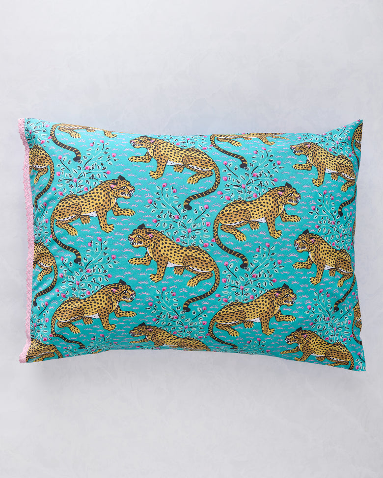 Bagheera - Set of 2 Pillowcase - Turquoise - Printfresh