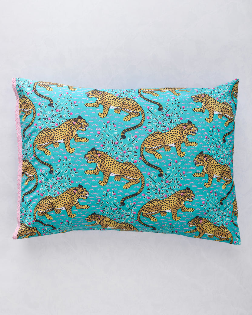 Bagheera - Set of 2 Pillowcase - Turquoise - Printfresh