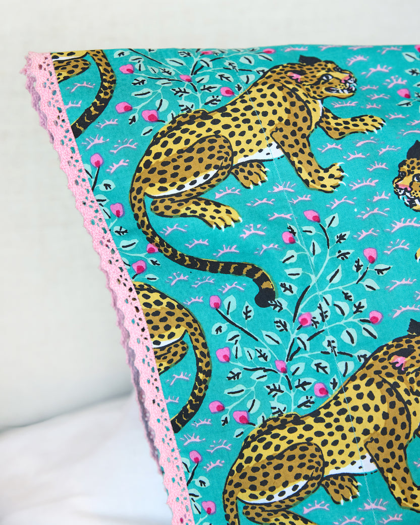 Bagheera - Set of 2 Pillowcase - Turquoise - Printfresh
