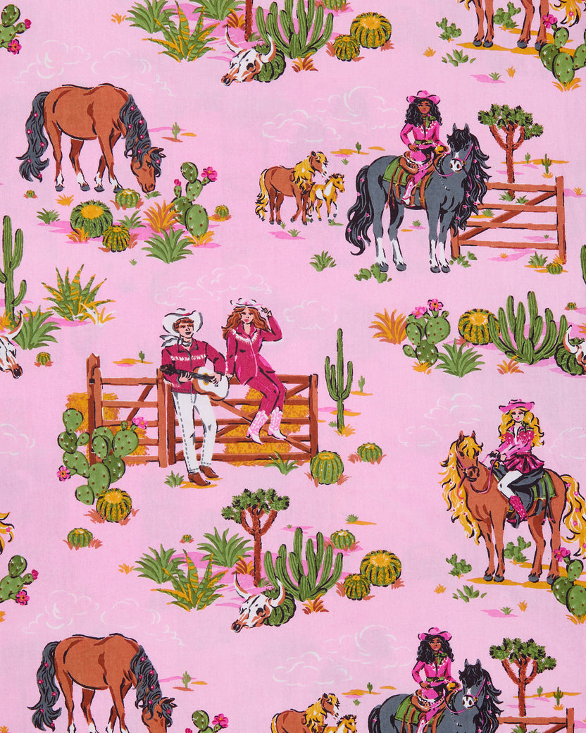 Barbie™ + Printfresh Western Barbie - Sleep Shirt - Cowgirl Pink - Printfresh