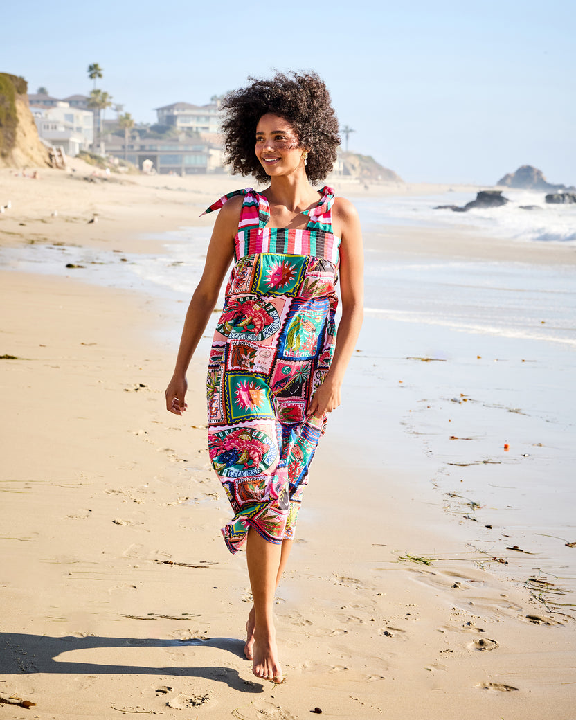 Colorful Coast - Sugar Sand Dress - Vibrant Ink - Printfresh