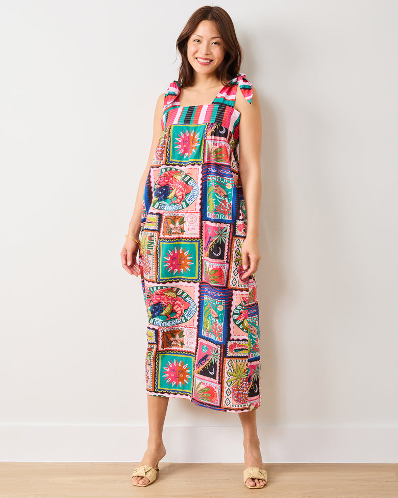 Colorful Coast - Sugar Sand Dress - Vibrant Ink - Printfresh