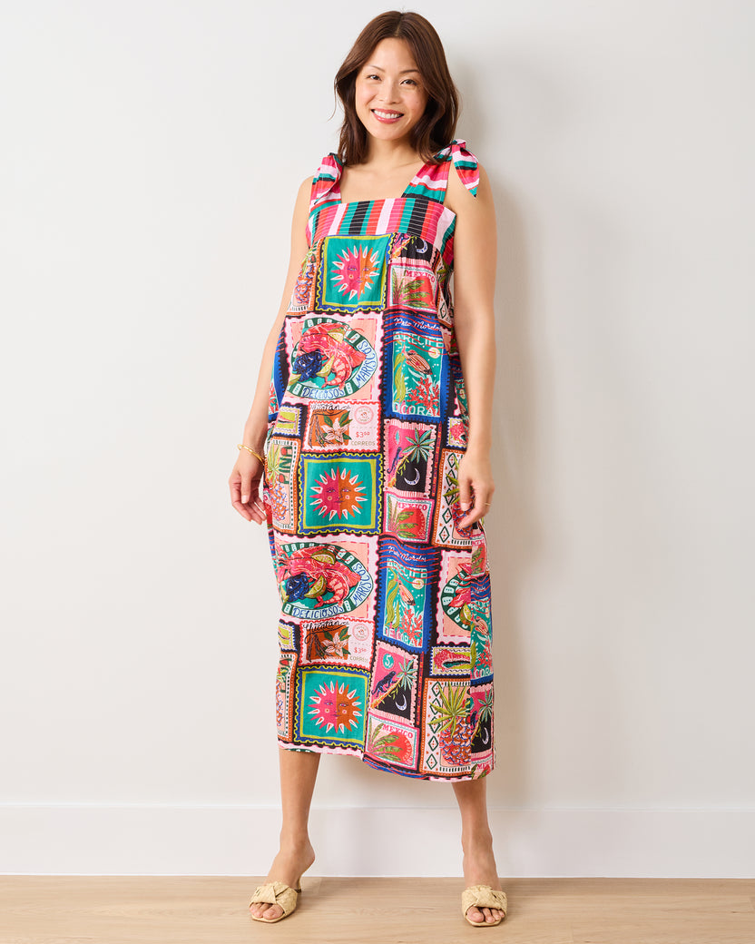 Colorful Coast - Sugar Sand Dress - Vibrant Ink - Printfresh