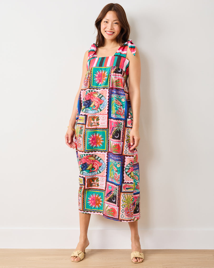 Colorful Coast - Sugar Sand Dress - Vibrant Ink - Printfresh