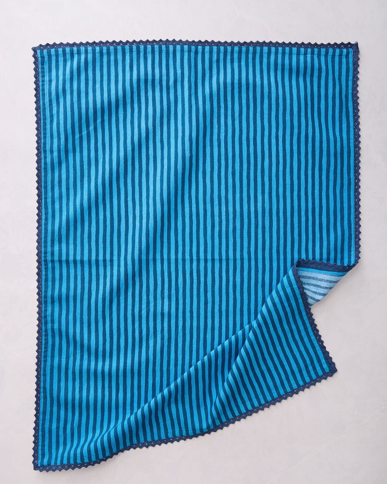 Stained Glass Sea - Tea Towels Set Of 2 - Seaside Blue - Printfresh