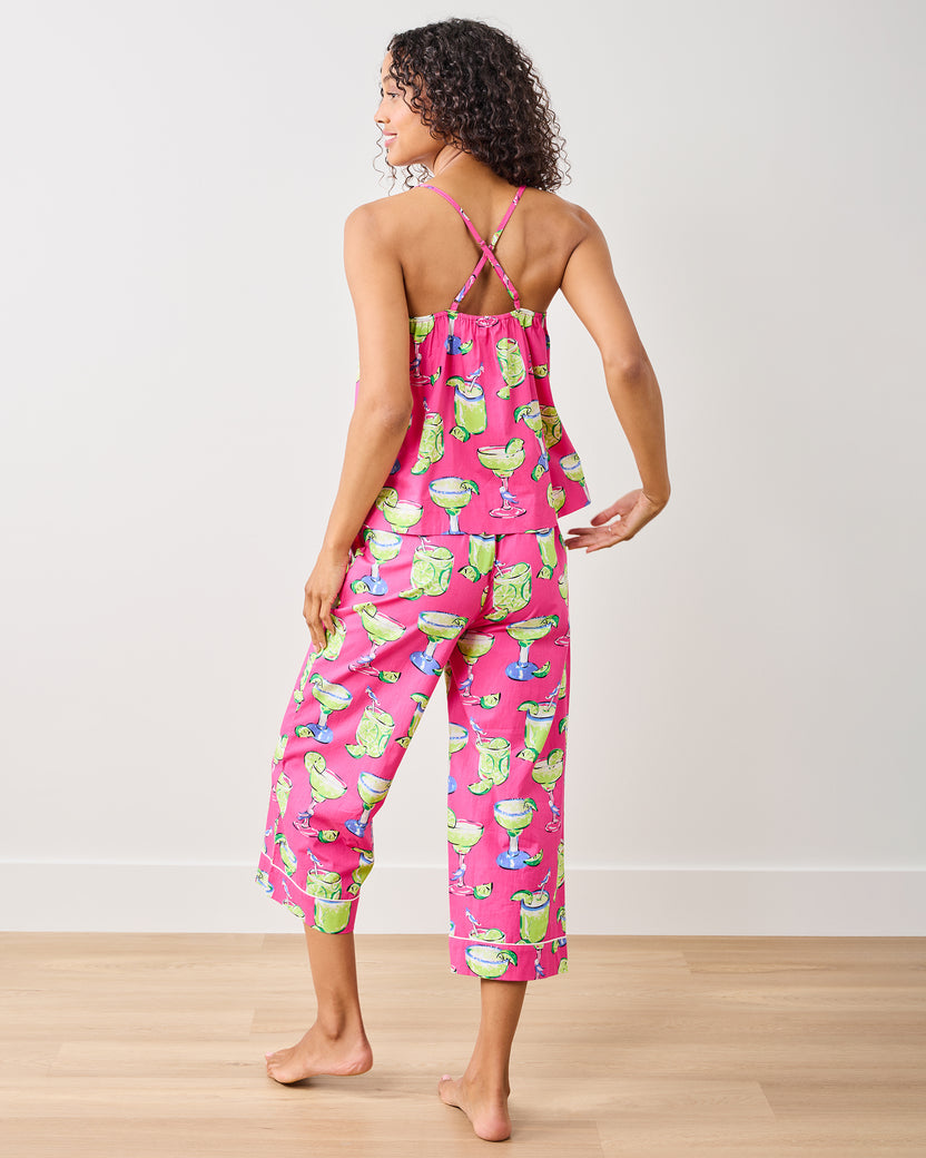Fresh Margarita - Cami Cropped Set - Cabo Pink - Printfresh
