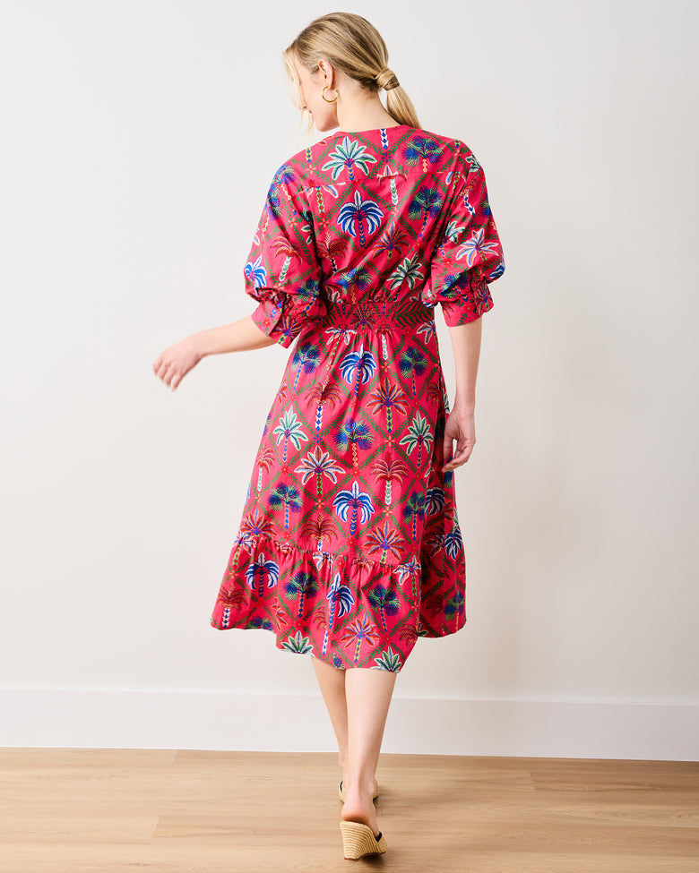 Palm Tree Paradise - Gabriela Dress - Cocktail Umbrella - Printfresh