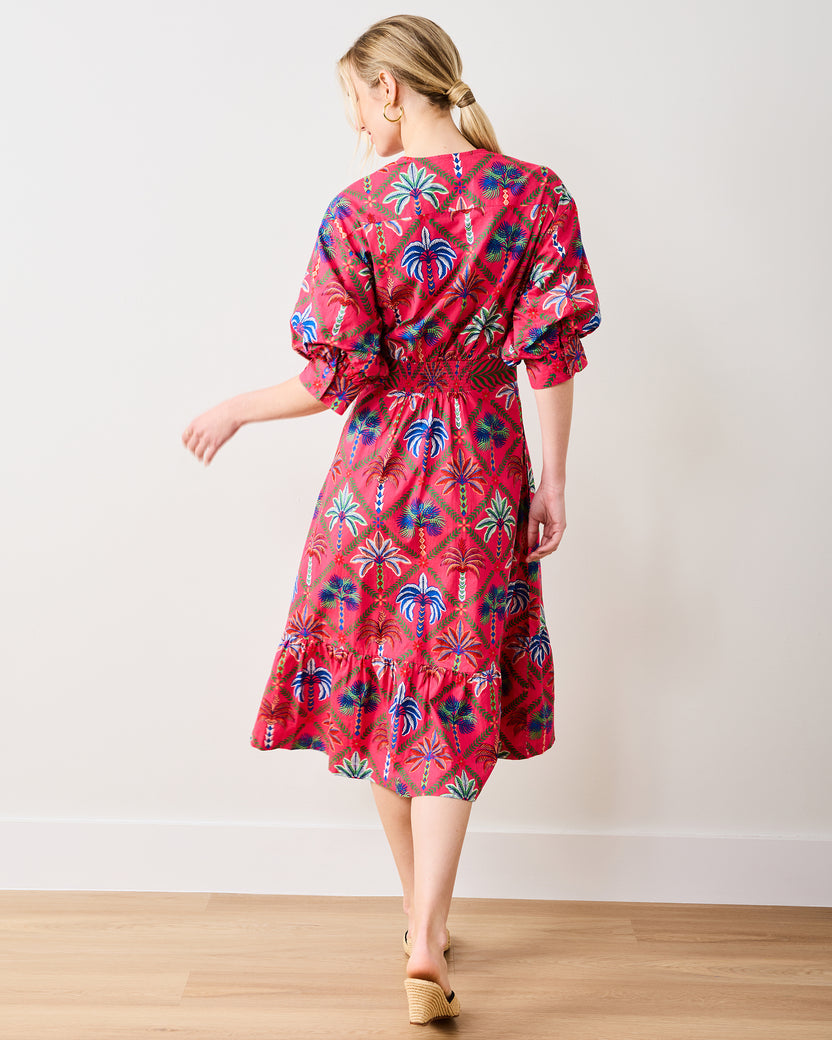 Palm Tree Paradise - Gabriela Dress - Cocktail Umbrella - Printfresh