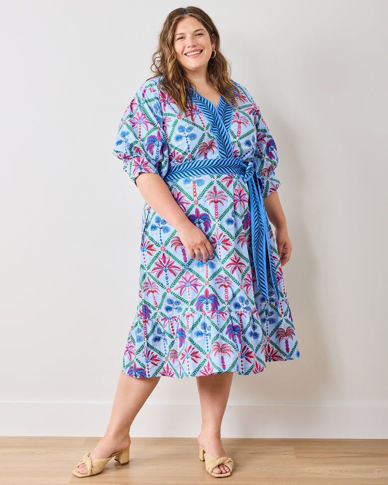 Palm Tree Paradise - Gabriela Dress - Lilac Escape - Printfresh