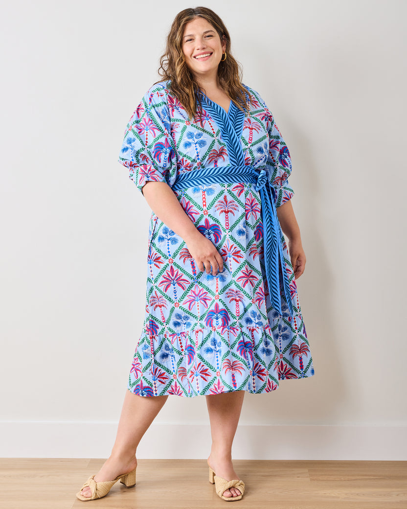 Palm Tree Paradise - Gabriela Dress - Lilac Escape - Printfresh