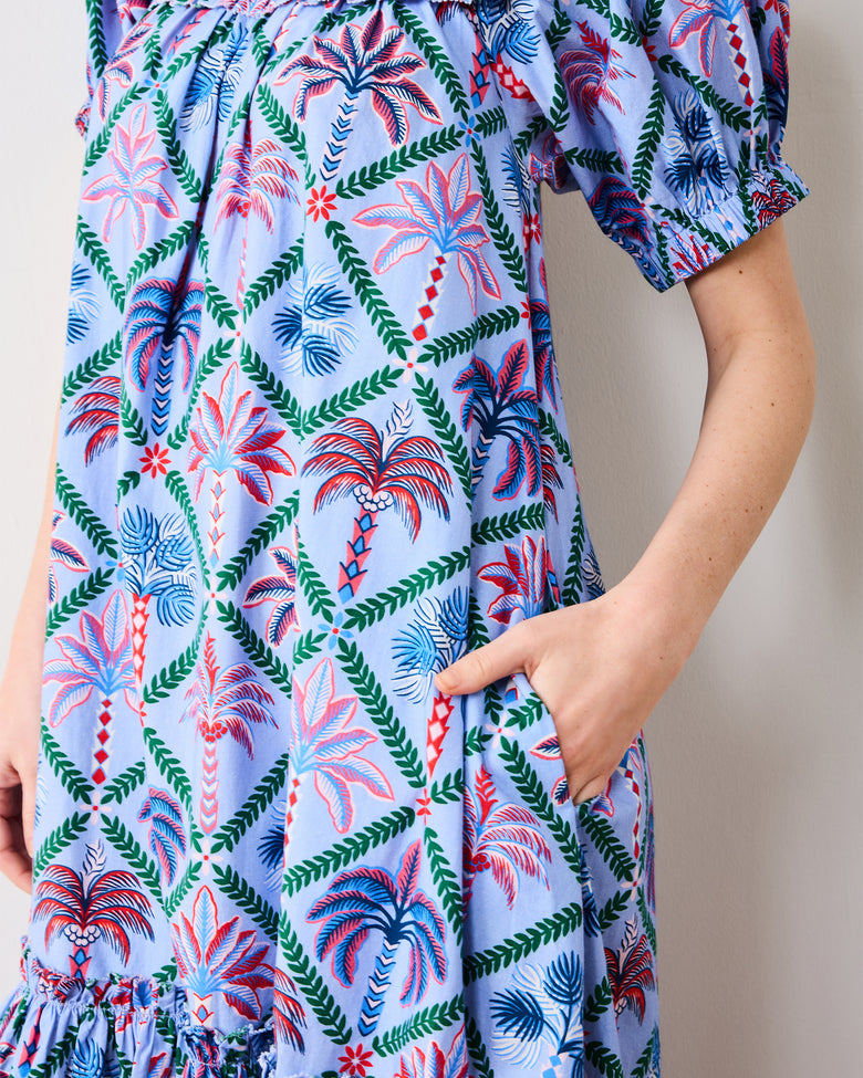 Palm Tree Paradise - Ximena Dress - Lilac Escape - Printfresh