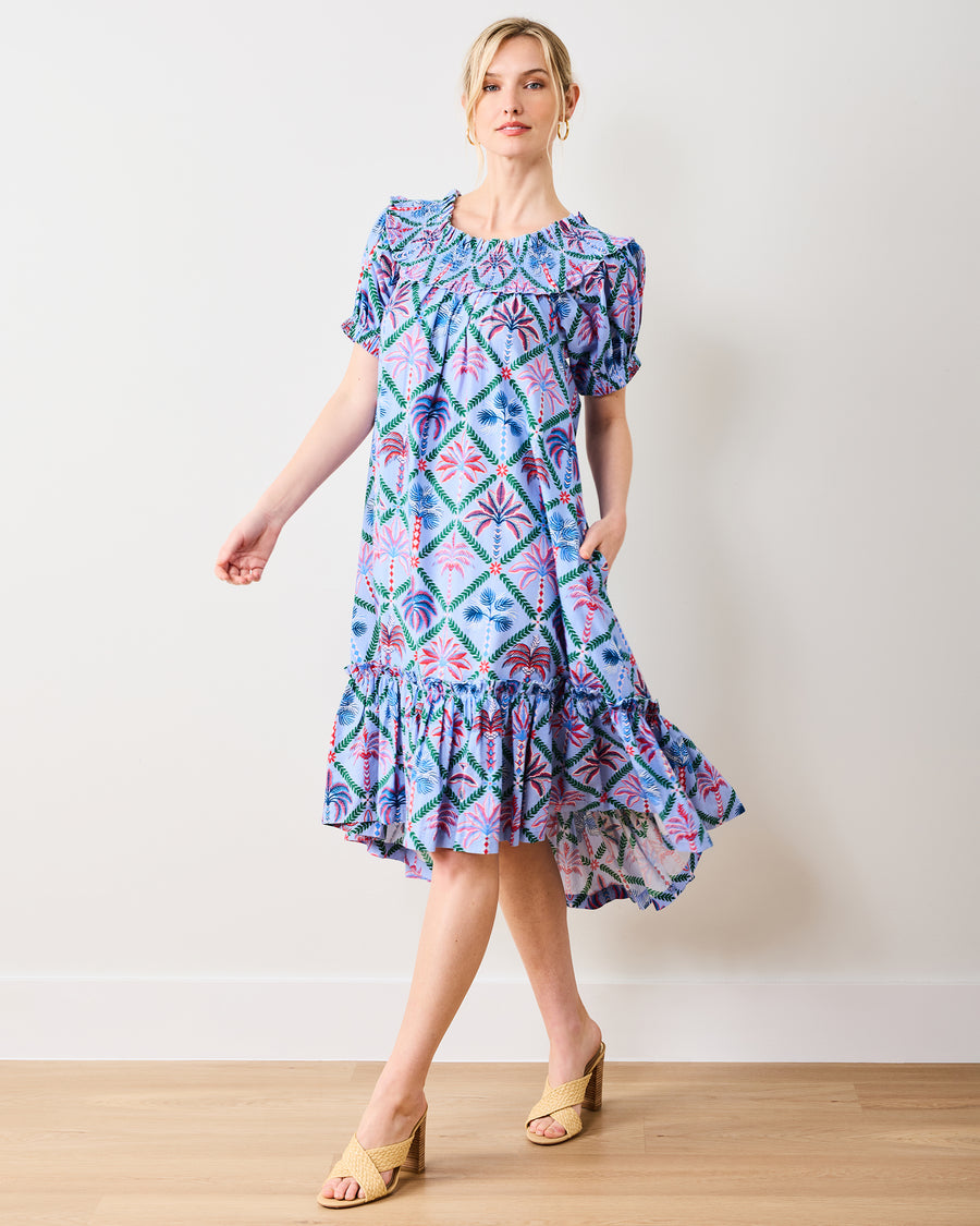 Palm Tree Paradise - Ximena Dress - Lilac Escape - Printfresh