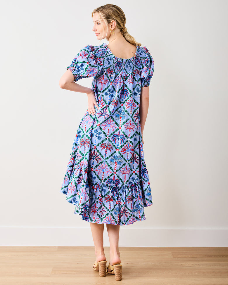 Palm Tree Paradise - Ximena Dress - Lilac Escape - Printfresh