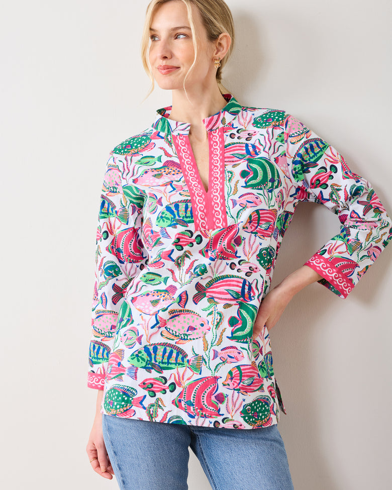 Tropical Fish - Ocean View Top - Cloud - Printfresh
