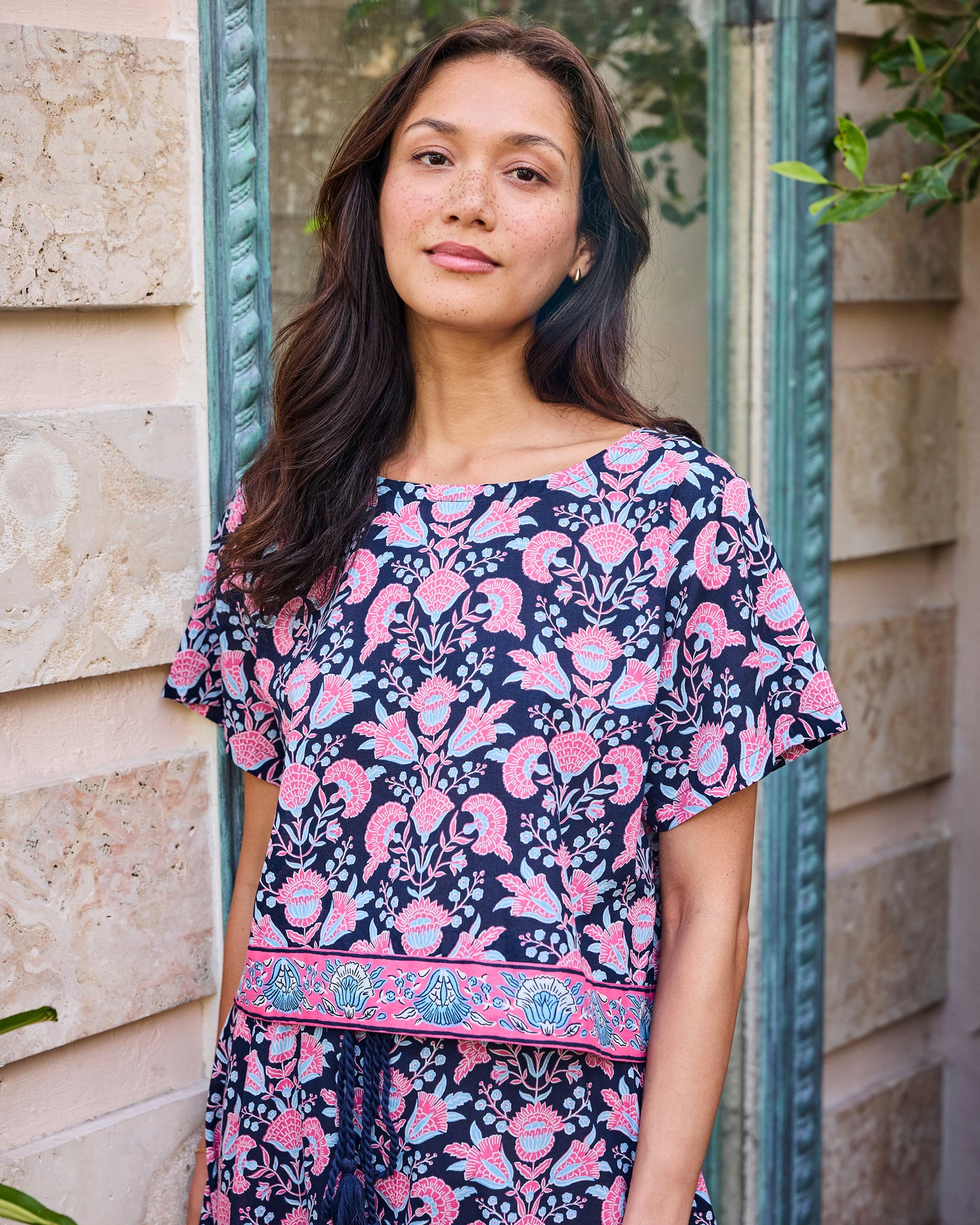 Harbor Honeysuckle - Carry on Set - Navy Shore - Printfresh