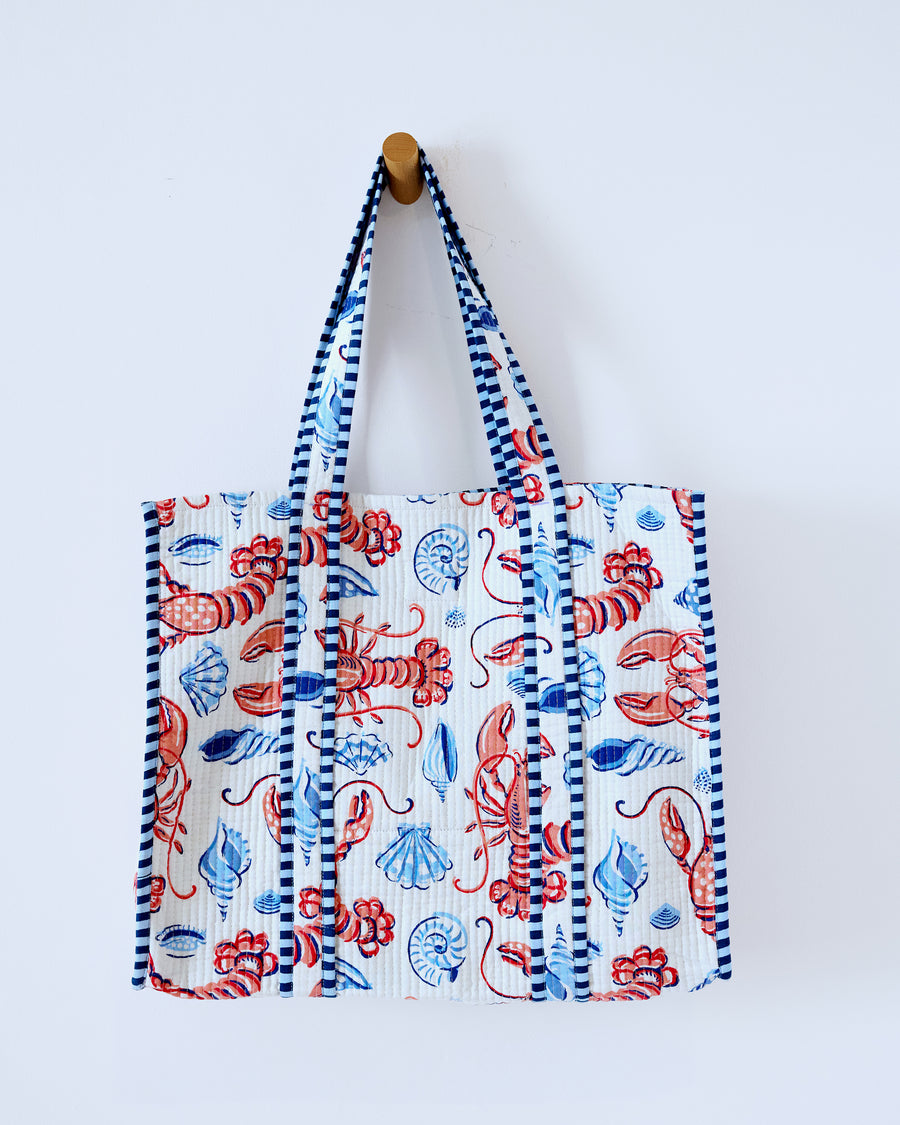 Lobster Landing - The Traveler Tote - Cloud - Printfresh