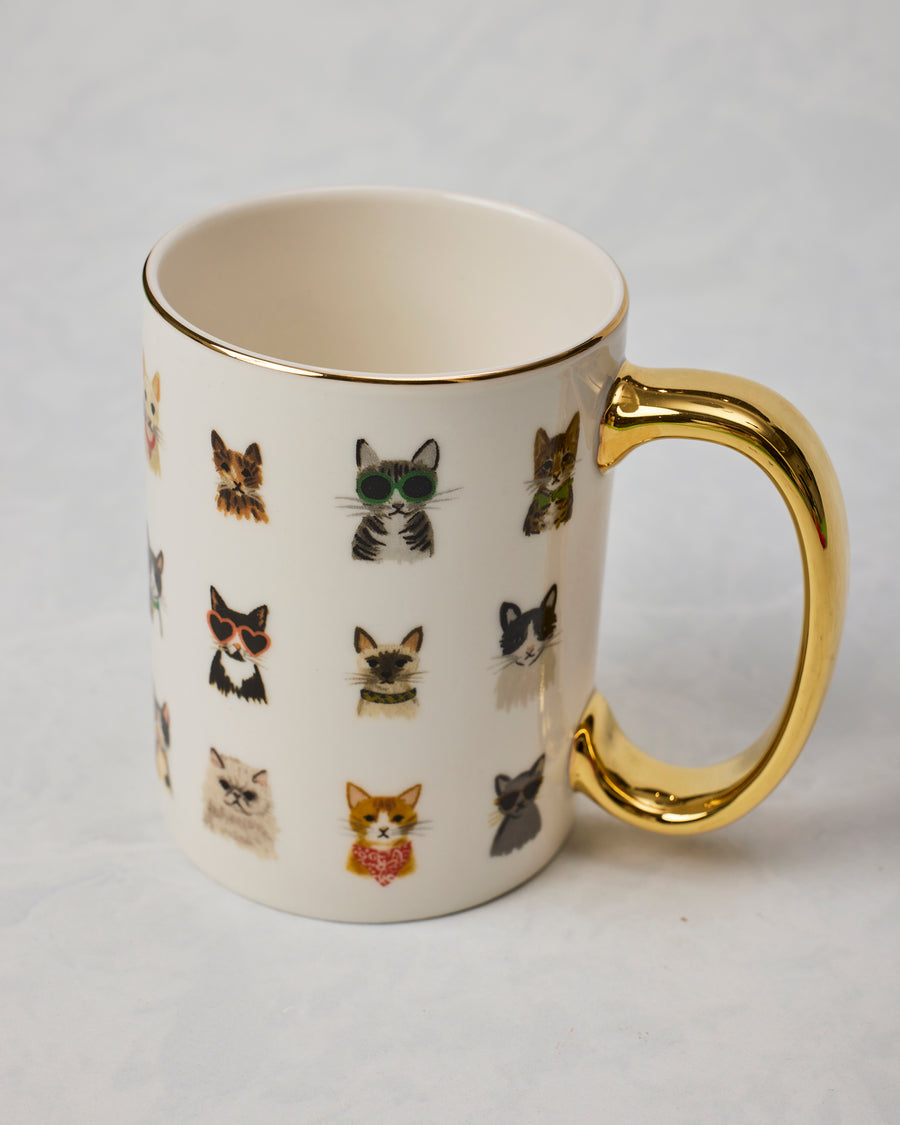 Multi - Cool Cats Porcelain Mug - Rifle Paper Co