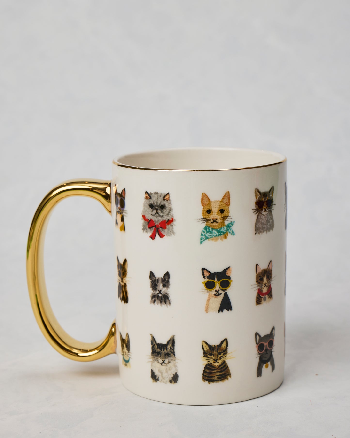 Multi - Cool Cats Porcelain Mug - Rifle Paper Co