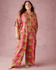 Bagheera - Satin Wildest Dreams & Robe Set - Hot Pink - Printfresh