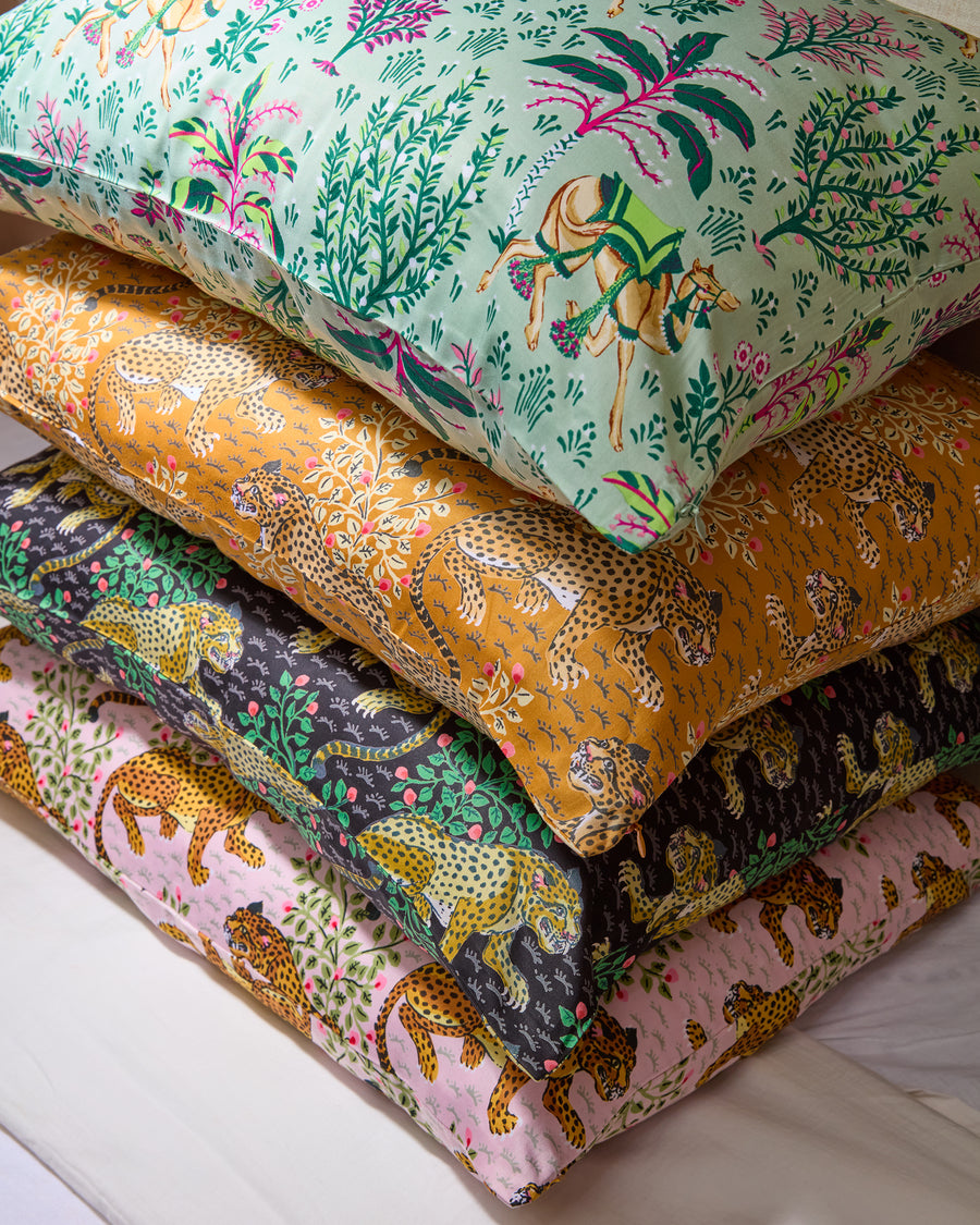 Bagheera - Eco Satin Pillowcase - Blush - Printfresh