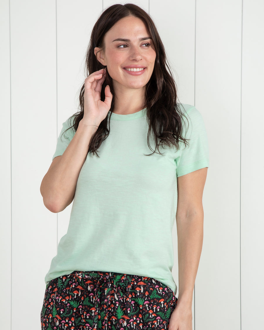 Saturday Tee - Knit T-Shirt - Fresh Mint - Printfresh