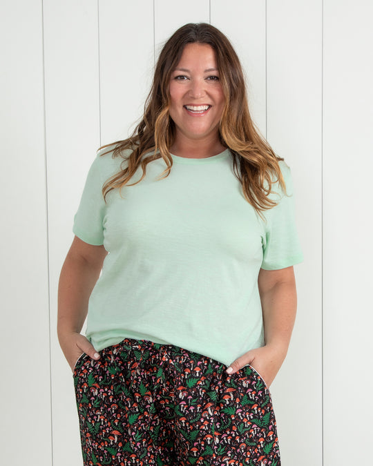 Saturday Tee - Knit T-Shirt - Fresh Mint - Printfresh
