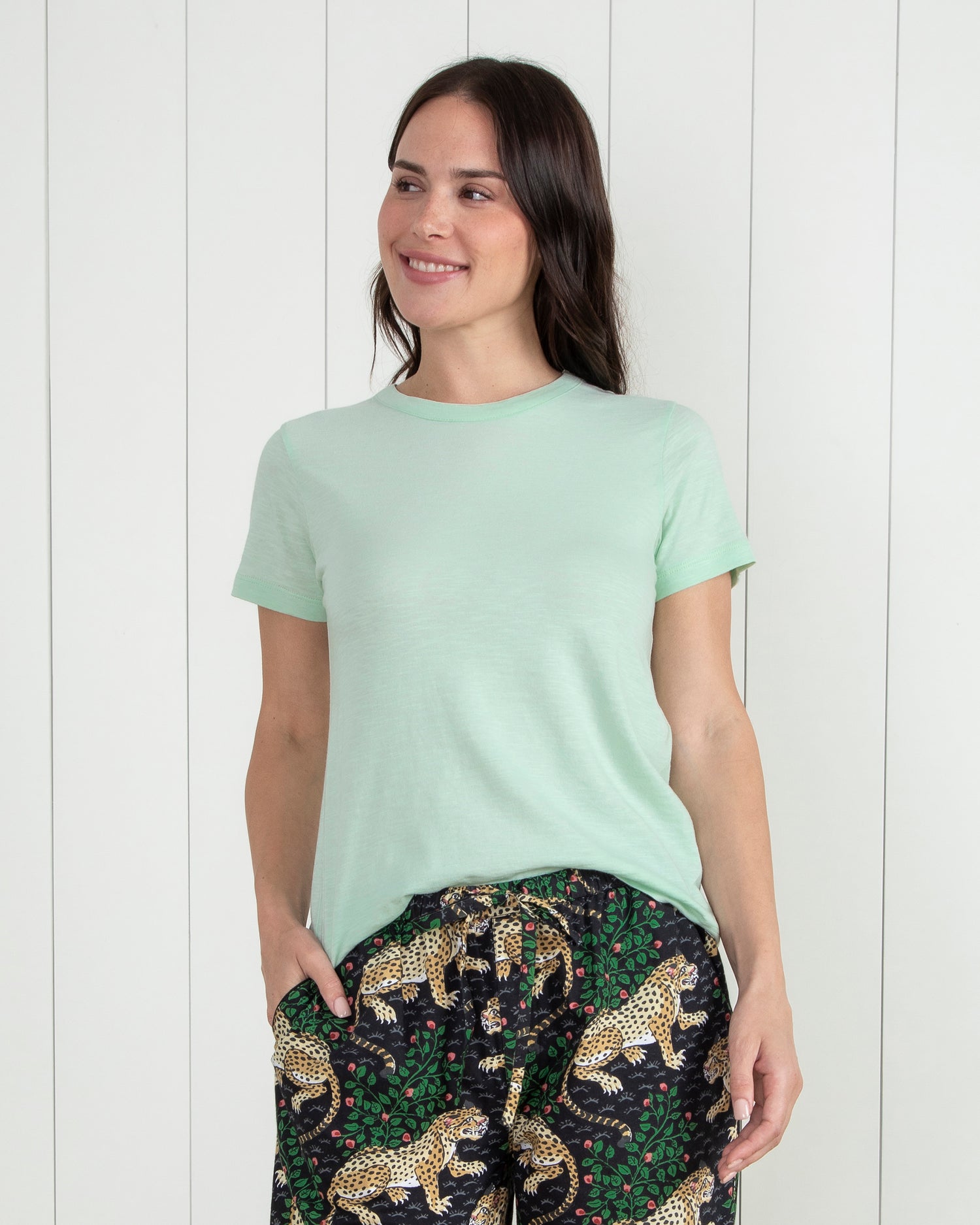 Saturday Tee - Knit T-Shirt - Fresh Mint - Printfresh
