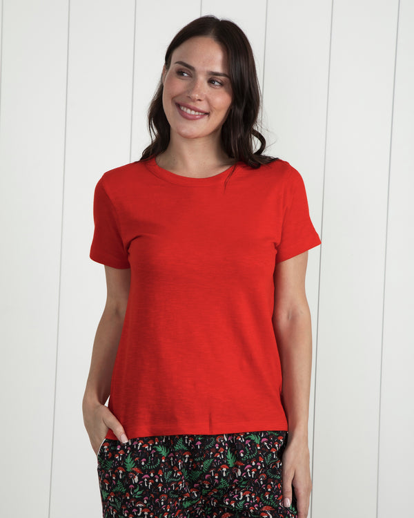 Red Lip - Saturday Tee - Knit T-Shirt - Printfresh