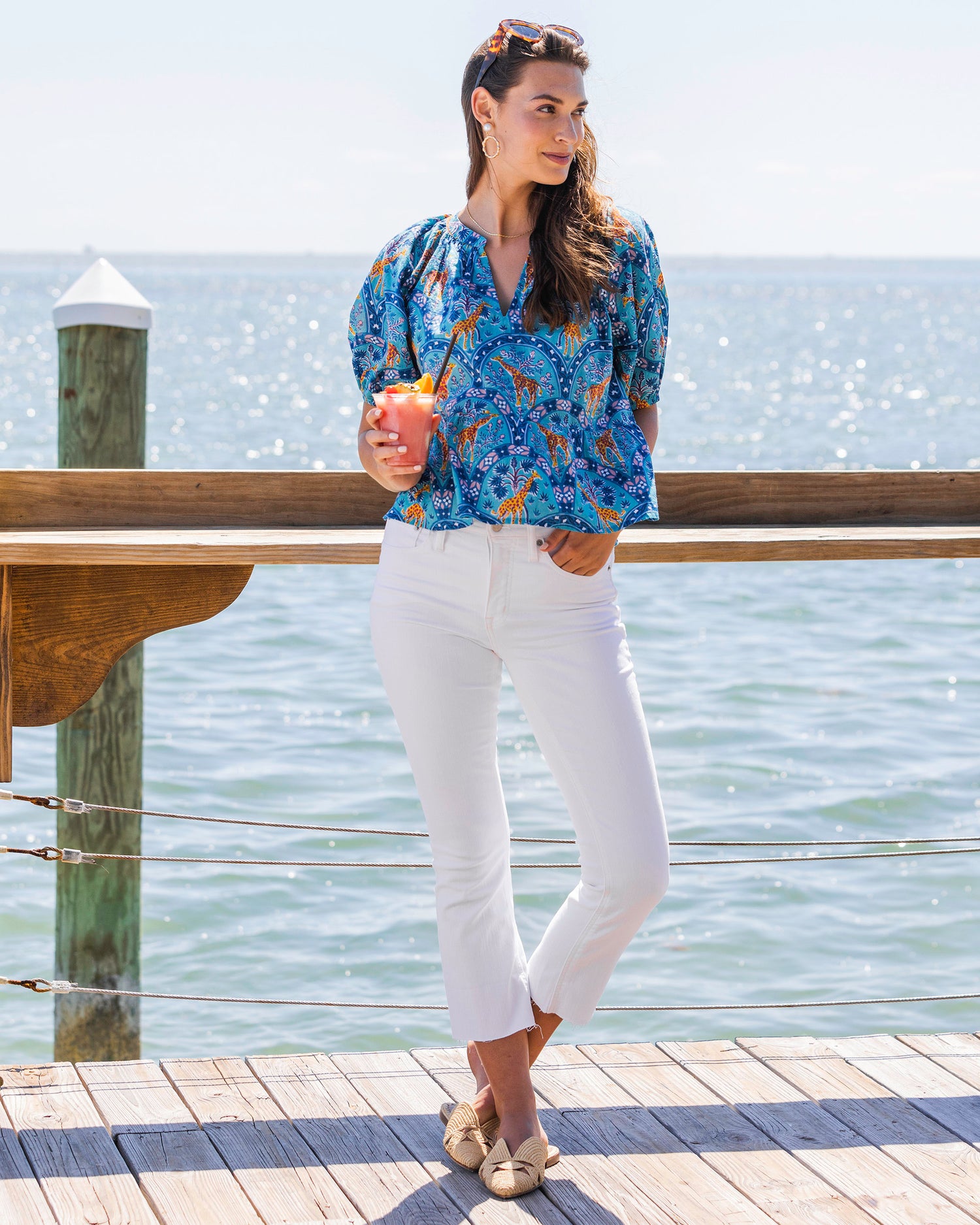 Seeking Shade - Easy Read Blouse - Robin's Egg Blue - Printfresh