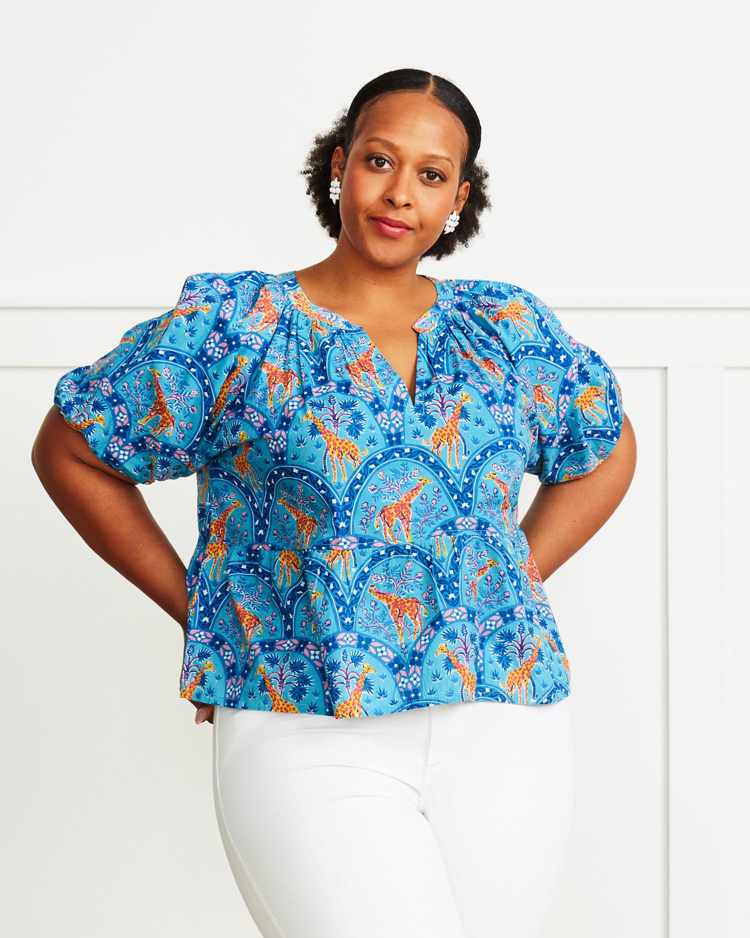 Seeking Shade - Easy Read Blouse - Robin's Egg Blue - Printfresh