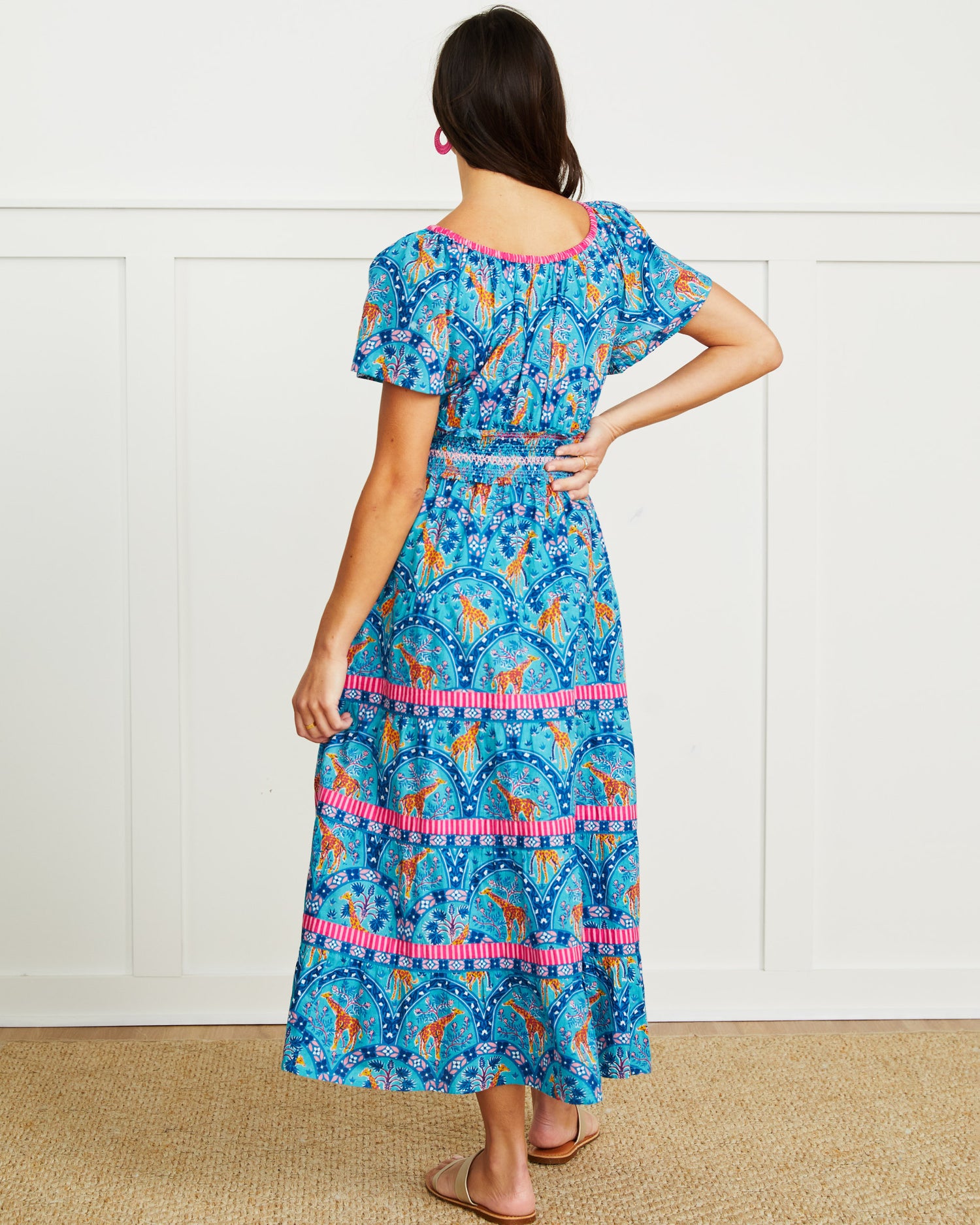 Seeking Shade - Penciled In Dress - Robin's Egg Blue - Printfresh