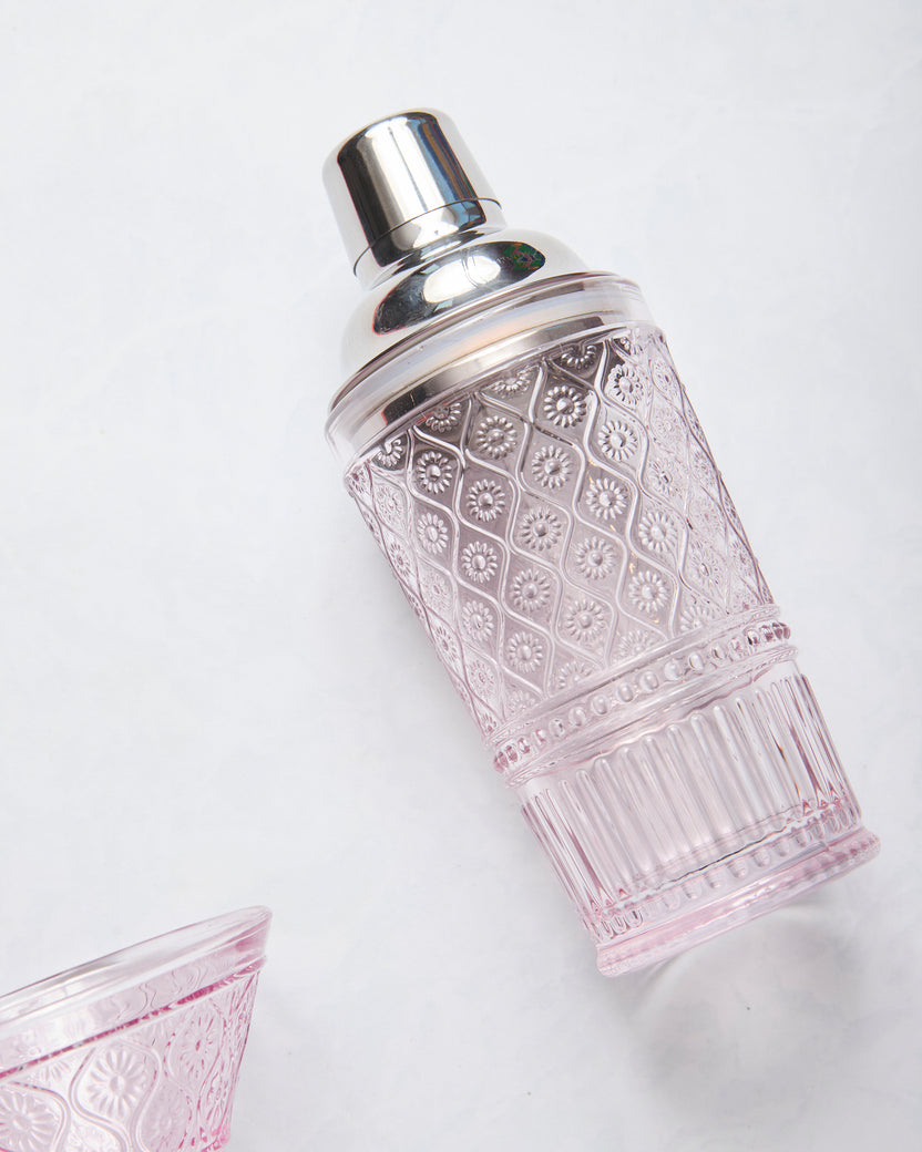 Pink - Claro Pink Cocktail Shaker & Martini Set - Godinger - Printfresh