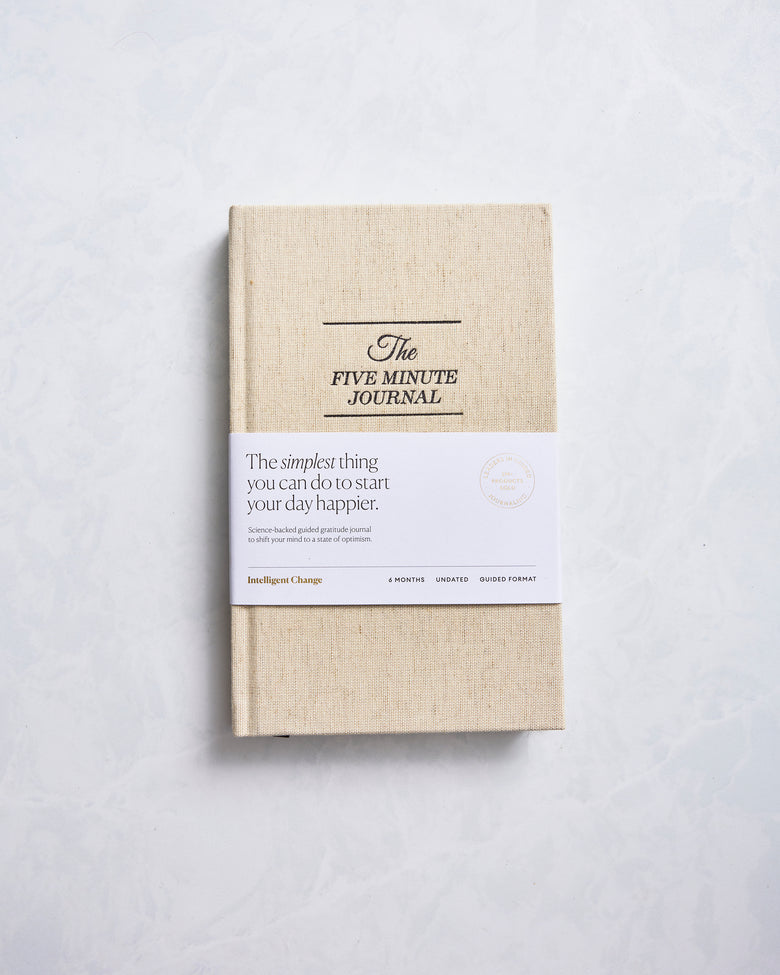 Intelligent Change - The Five Minute Journal Linen - Ivory - Printfresh