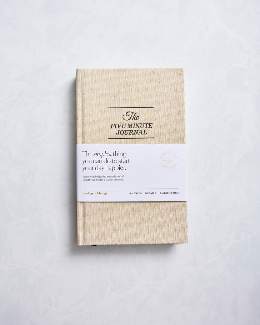 Intelligent Change - The Five Minute Journal Linen - Ivory - Printfresh