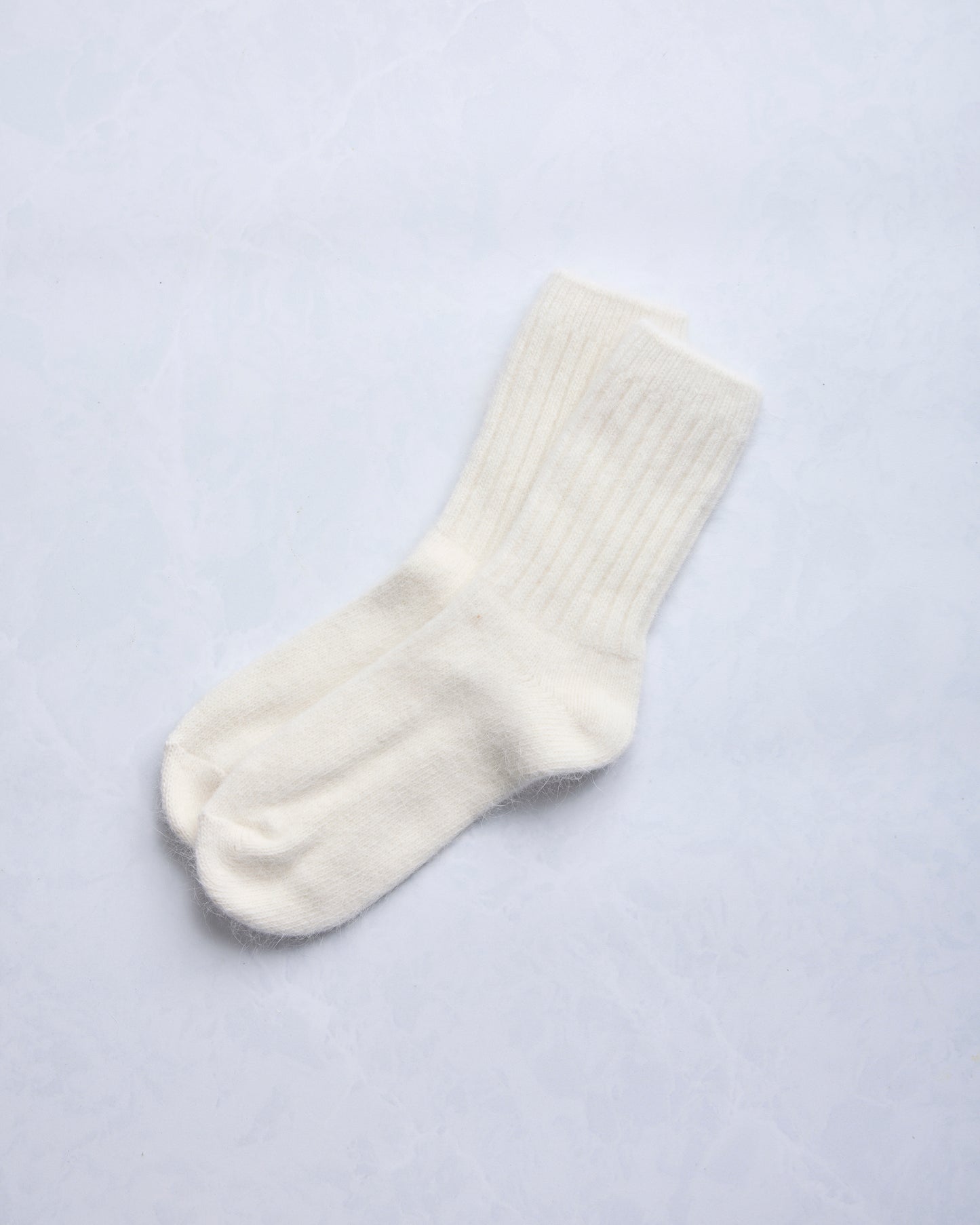 Cream - ELMNTL Super Soft Wool Socks - Printfresh